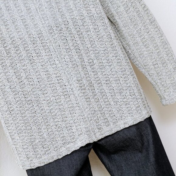 Gilli Oversized Scoop Neck Knit Sweater Gray Women Size L - Picture 8 of 8